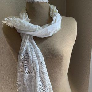 Cream colored lace Scarf